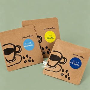 Custom Kraft Paper Zipper Packaging Bags | <b>3</b> Side Seal <b>Slider</b> Bags for Clothing Accessories - Product Image 1
