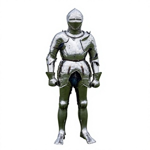 Full Body Medieval Steel Armor Silver Plated Warrior Costume Antique Style Art Collectible Full 3D Welded Design - Product Image 6