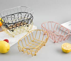 Plato <span class=keywords><strong>de</strong></span> fruta, Mini cesta <span class=keywords><strong>de</strong></span> hierro para freír, restaurante occidental, café, pollo frito, cesta, vajilla creativa - Product Image 5