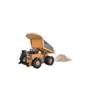 Mini camion benne RC série bureau 1:64, électrique 8 canaux, prêt à l'emploi, jouet pour garçon, cadeau de décompression, mini-excavatrice télécommandée de poche - Product Image 2