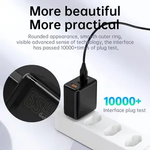 Bestseller Produkt USA EU AU UK Stecker-Gan-Ladegerät 65 W USB Typ C universelles Laptop-Ladegerät Handy-Ladegerät Zubehör