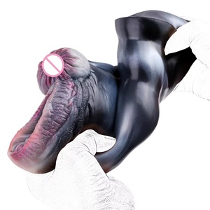 Masturbador masculino estilo cebra de fantasía, masturbador de bolsillo de silicona artificial para adultos. - Product Image 2