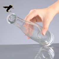 Bouteille vide pour spiritueux 330ml 500ml en verre Super Flint avec bouchon en liège, finition sérigraphiée et pulvérisée pour Gin, Rhum, Whisky, Vodka