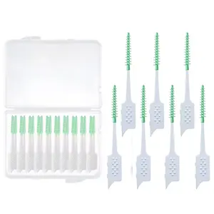 Brosse à cure-dents en silicone disponible OEM Advanced Soft Tepe Pics dentaires interdentaires pour adultes Accessoire de soins dentaires