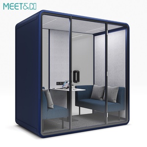 Grande cabine téléphonique insonorisée mobile privée pour bureau, espace de réunion, cabine téléphonique silencieuse - Product Image 5