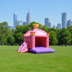 Structures gonflables pour enfants, château gonflable princesse rose avec toboggan, aire de <span class=keywords><strong>jeux</strong></span> pour tout-petits - Product Image 1
