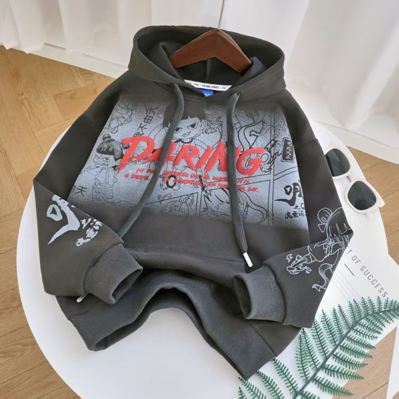 hoodie kids pull over plain