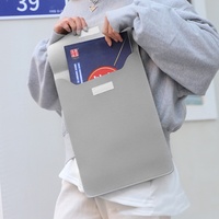 Sac de protection pour ordinateur portable en PU MKW3027, 13,3 14 15,6 pouces, étanche, avec pochette, pour affaires