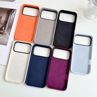 Coque de téléphone VAWI S132 en silicone liquide antichoc avec design antidérapant pour iPhone 17 18 Pro Max, compatible avec la charge magnétique (Funda Silicona)