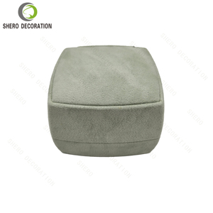 Boîte d'emballage de bijoux en ultra-fibre vert clair, personnalisation disponible pour vos boîtes de rangement distinctes pour boucles d'oreilles et bagues - Product Image 5