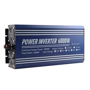 Inverter onda sinusoidale pura 5000W 4000W 3000W 1000W 12v/24v 110v/220v DC a AC 50/60HZ convertitore di potenza portatile Inverter LCD