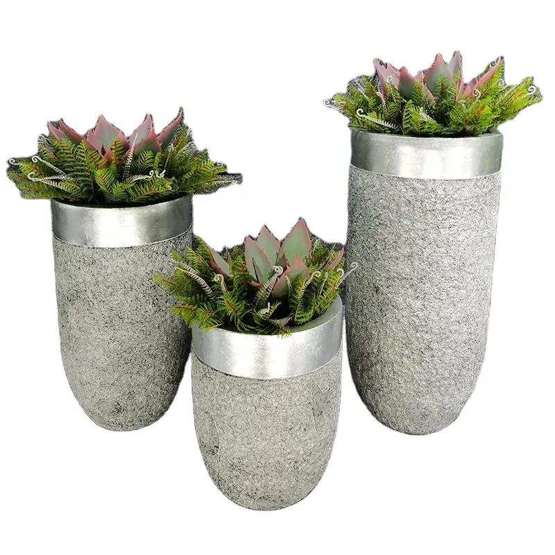 Nordic Flower Pots Large Indoor Planters Home Garden Vase Decoration Fiberglass Plant Pots