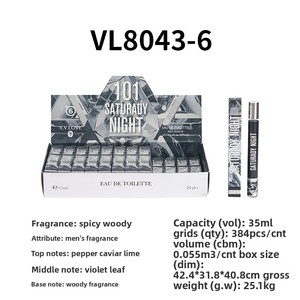 {Hàng trăm loại nước hoa nổi tiếng} 35ml Nước hoa nam bỏ túi xách tay xuất khẩu mùi hương biển kéo dài chiết Giang - Product Image 5