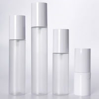 Stock d'usine 100/120/150/200/250ml Bouteille en plastique givré Bouteille de lotion pour animaux de compagnie Bouteille de presse