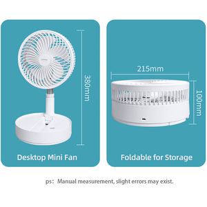 <span class=keywords><strong>Ventilateur</strong></span> pliable rechargeable AntarcChill, 4 vitesses, <span class=keywords><strong>ventilateur</strong></span> <span class=keywords><strong>de</strong></span> sol télescopique, <span class=keywords><strong>ventilateur</strong></span> <span class=keywords><strong>de</strong></span> <span class=keywords><strong>bureau</strong></span> 270 °   Refroidisseur d'air portable sans balais réglable - Product Image 4