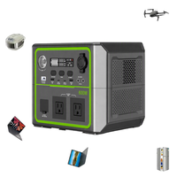 Générateur Solaire 600W Onduleur à Onde Sinusoïdale Pure 1200W de Pointe UPS Compatible Panneau Solaire Voiture Lampe Torche Batterie 403Wh pour la Maison