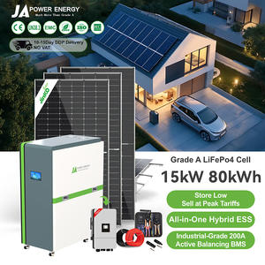 Système de stockage d'énergie solaire hybride tout-en-un JApower 15 kW 80 kWh avec batterie au lithium et onduleur Deye pour les applications résidentielles à forte consommation - Product Image 1