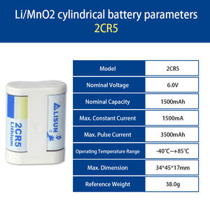 <span class=keywords><strong>2CR5</strong></span> фотокамера вспышка пленка дальномер батарея RL2CR5 6 В 1500 мАч литиевая батарея - Product Image 2