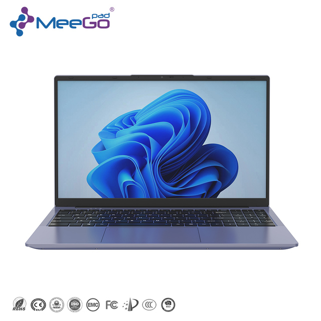15.6-Inch IPS Screen Business Laptop Thin Light Fully Functional Type-C Backlit Keyboard Intel N100 Processor 180°