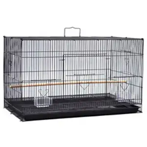 Vente en gros de cage à oiseaux de compagnie en fer métallique robuste pour l'extérieur cage à oiseaux d'élevage grand cage à oiseaux