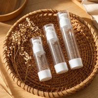 Flacon cosmétique sans air en acrylique transparent de luxe, 30 ml, 50 ml, emballage haut de gamme pour sérum et lotion avec pompe