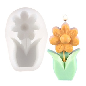 Hot Sale <b>Silicone</b> Candle Molds DIY Sunflower Soy Wax Candle Making <b>Tool</b> Wholesale Luxury Home Decor 3D Scented Candle Molds - Product Image 5