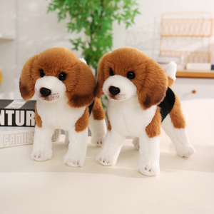 Nuevo Peluche de Simulación de Perro <span class=keywords><strong>Beagle</strong></span>, Juguete de Peluche Realista y Suave, Regalo de Cumpleaños para Niños, Decoración del Hogar - Product Image 5