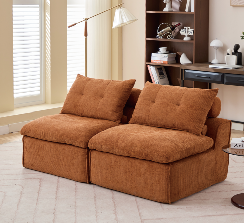 Naranja + Tapizado + 2 Asientos + Espuma