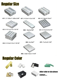 L #32 confezione regalo di gioielli neri di lusso 3 1/16*2 1/8*1 ''in cartone Kraft <span class=keywords><strong>Vintage</strong></span> scatola rigida orecchini fatti di carta resistente - Product Image 6