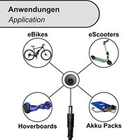 Adaptateur secteur 42V 2A 42V 1.7A 42V 1.5A pour scooter électrique, vélo, vélo électrique, moteur électrique, scooter électrique, chargeur de batterie, embout 5.5*2.1mm