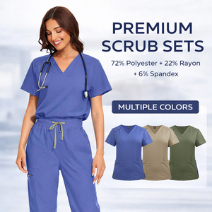 Pantalons droits, vêtements et uniformes médicaux, ensembles de blouses d'infirmières, uniformes de salon, vente en gros, fabricant - Product Image 1