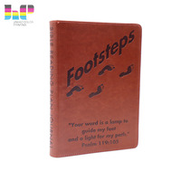 Carnet de notes personnalisé avec logo du fabricant, couverture en cuir PU gaufré, impression de journal