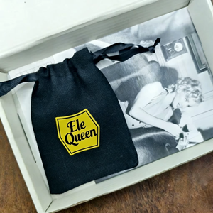 Custom Logo Cotton <b>Drawstring</b> Jewelry Pouch Reusable White Canvas Storage <b>Bag</b> with Black Ribbon for Gifts - Product Image 2