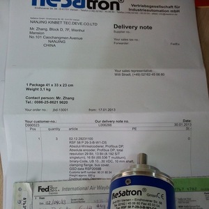 ตัวเข้ารหัสแบบ Absolut Resatron รุ่น Rsf 58 P 29 3 B W1 Ds 10 30 Vdc แกนขนาด 10 มม. - Product Image 4
