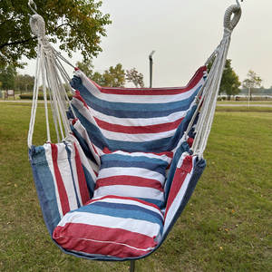 पोर्टेबल हैंगट्री चेयर इनडोर आउटडोर कॉलेज डोमेटरी डबल सिंगल स्विंग क्रैडल समायोज्य मोटी कैनवास हैममॉक तकिया 200 किलोग्राम - Product Image 6