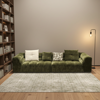 Sofa Modular Ruang Tamu VONLIVA Harga Pabrik Desain Italia Bingkai Kayu Cloud Couch Dapat Disesuaikan untuk Ruang Tamu terlaris