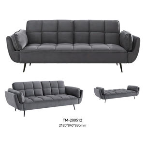 โซฟาเบดหรูหราแบบขายส่ง เฟอร์นิเจอร์ห้องนั่งเล่น<span class=keywords><strong>ที่</strong></span>สะดวกสบาย โซฟาผ้า 3 <span class=keywords><strong>ที่</strong></span>นั่ง พับได้ ขาโลหะ - Product Image 2