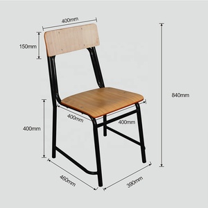 Vente en gros de la table des étudiants du collège bureau de l'école secondaire des Philippines ensemble de bureau et de chaises en bois pour étudiants à bas prix - Product Image 5
