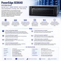 EMC PowerEdge XE8640 4U机架式双Intel Xeon NVI DIA H100 GPU大型语言模型AI训练高性能计算服务器