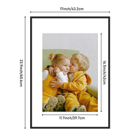 Bingkai foto Poster dinding besar, bingkai foto aluminium logam rangka Poster 30x40x50x70 16x20 18x24x26