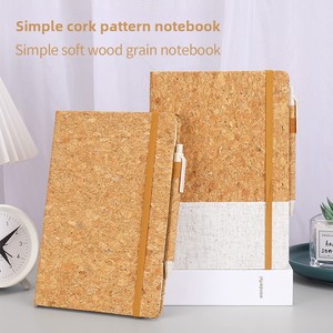 מתכנן יומן <span class=keywords><strong>A5</strong></span> עם כריכה מעץ, כריכה תרמית מעור PU דמוי שעם ידידותי לסביבה, עם רצועה אלסטית - Product Image 5