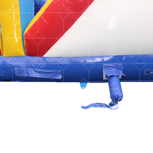 หลักสูตรอุปสรรคเป่าลม PVC พร้อมสไลเดอร์มังกรสไลด์ประสบการณ์บ้านเด้งที่สมบูรณ์แบบ - Product Image 4