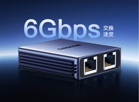 Penjualan Terlaris 1 Hingga 2 Gigabit Network Splitter Port Adapter Network RJ45 Connector Distributor Electronic Ethernet Splitter Adapter