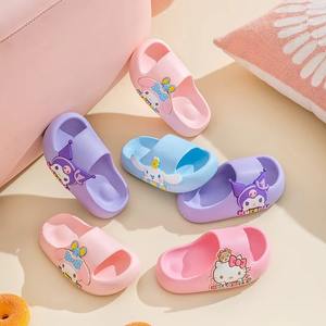 Grosir untuk Kuromi sandal musim panas anak-anak lucu kartun antiselip sepatu pantai dapat disesuaikan sol lembut sandal EVA untuk - Product Image 3