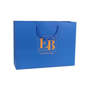 Großhandel individuell bedruckte Marke Logo Design Promotion Luxus Kleidung Einzelhandel Geschenk Shopping Black Jewell ery Papiertüte mit Griff