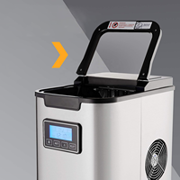 Nouvelle machine à glaçons domestique professionnelle 12kg/24hrs grande capacité pour la fabrication de crème glacée