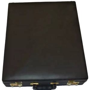 Alta calidad Masonic Regalia MM/WM delantal de cuero de imitación estuche rígido 3D bordado insignia decoraciones imán Logo maletín - Product Image 3