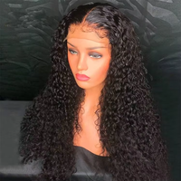Perruques frontales en dentelle HD 13x6 Deep Wave bouclées pré-épilées, sans colle, en cheveux humains brésiliens vierges naturels non traités