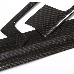 Johhar Ensemble trois pièces en fibre de carbone véritable pour Cayenne Tuning Pièces intérieures et extérieures Cadre de console centrale Autocollant de couverture - Product Image 2