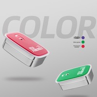 Rechteckige 304 Edelstahl Frischhaltebox mit Luftlöchern Silikon-Dichtung Temperaturdicht Auslaufsicherer Lunchbox-Deckel Modern